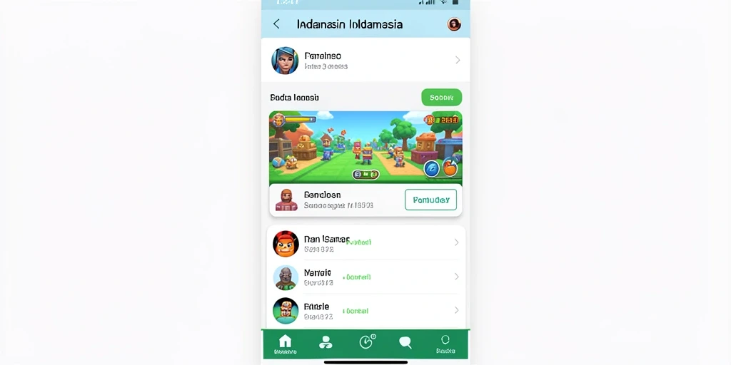 Fitur interaktif yang memungkinkan bermain dengan teman.