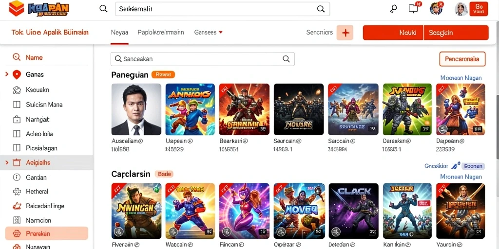 Screenshot memperlihatkan momen kompetitif di dalam game.