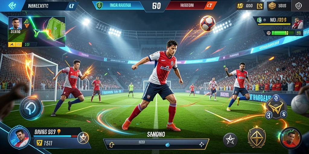 Tangkapan layar mode turnamen yang penuh aksi.
