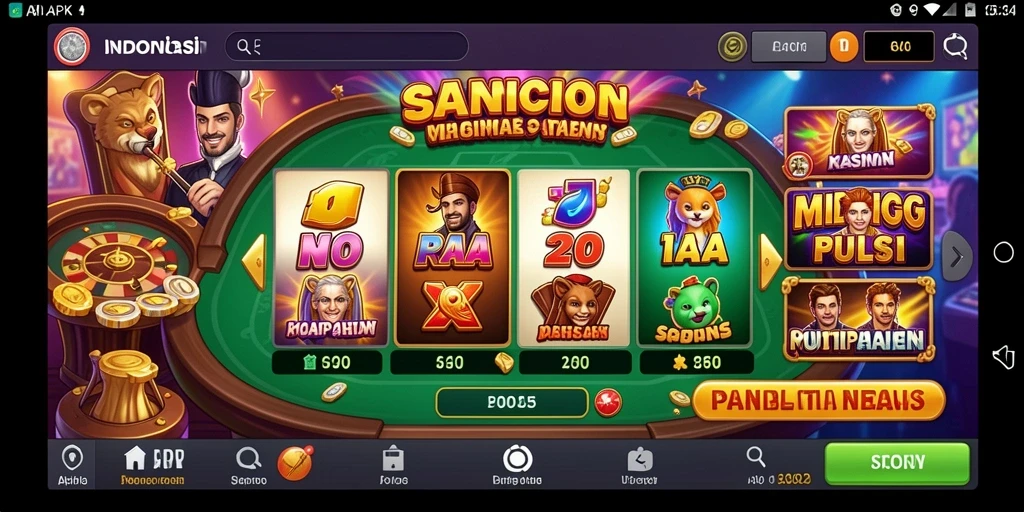 Tangkapan layar fitur power-up yang menarik.